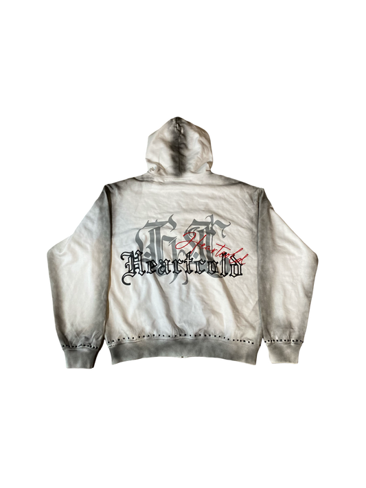 𝕭𝖑𝖆𝖈𝖐 𝖂𝖆𝖘𝖍𝖊𝖉 Zip up White