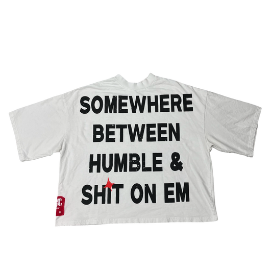 𝕾𝖔𝖒𝖊𝖜𝖍𝖊𝖗𝖊 𝕭𝖊𝖙𝖜𝖊𝖊𝖓 Reversible Tee White