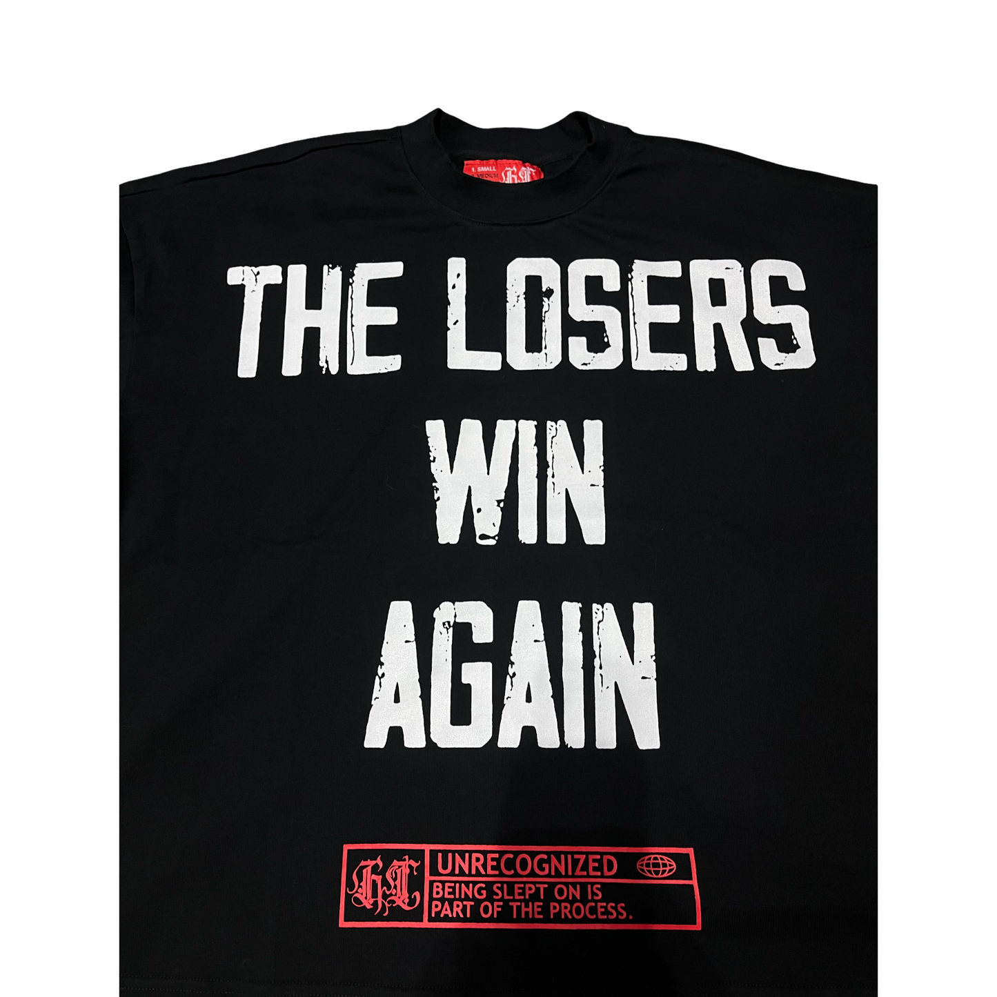 𝕿𝖍𝖊 𝖑𝖔𝖘𝖊𝖗𝖘 Oversized Boxy Tee Black