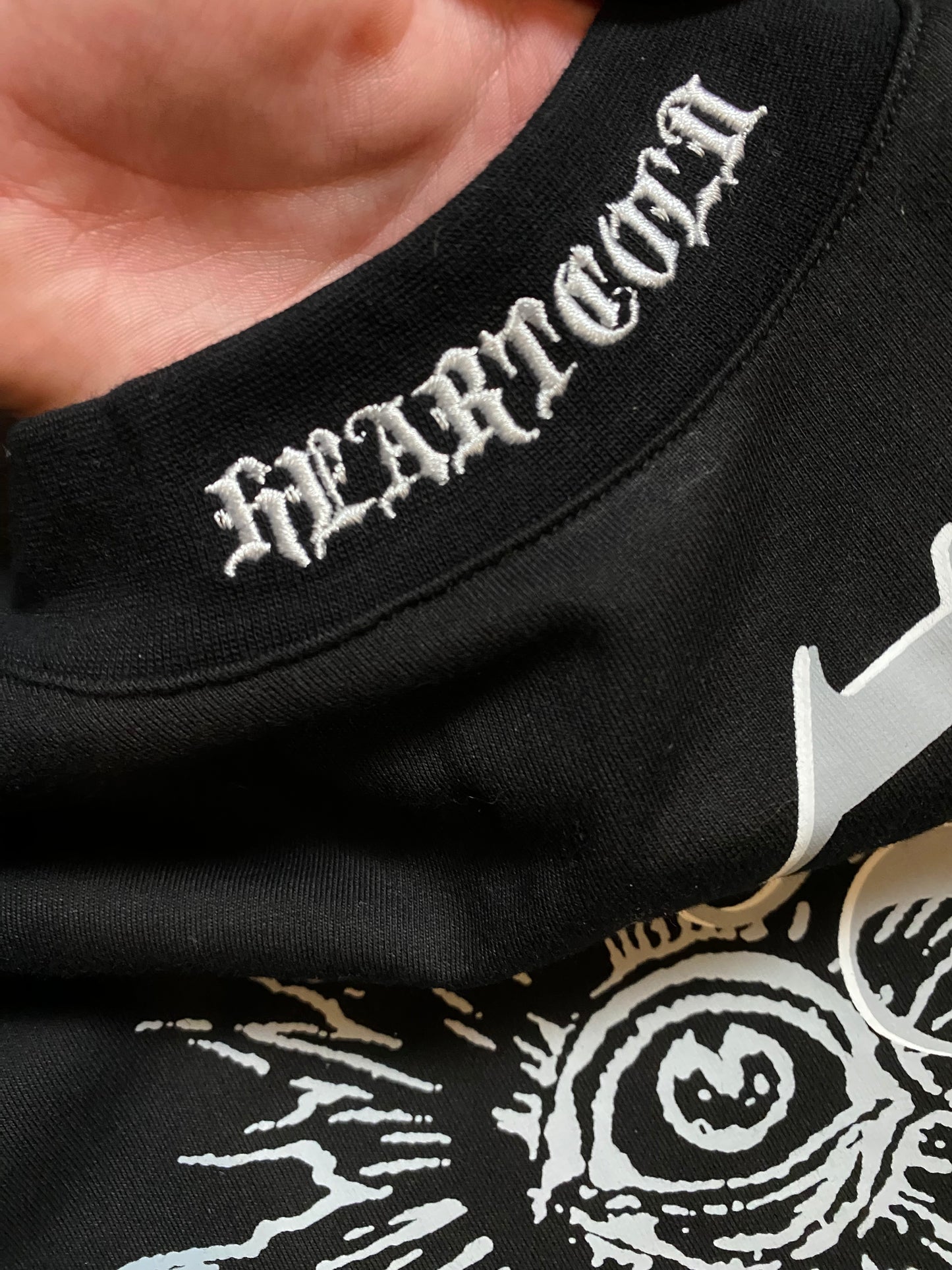 𝕰𝖛𝖎𝖑 𝕰𝖞𝖊 Collar Tee Black