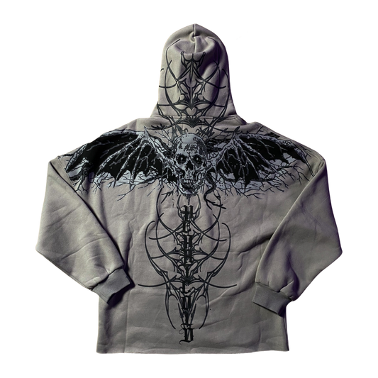 𝖂𝖎𝖓𝖌𝖘 𝖔𝖋 𝖊𝖛𝖎𝖑 Hoodie Grey