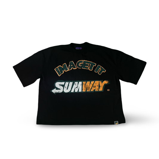 𝕾𝖚𝖒𝖜𝖆𝖞 Boxy Tee Black