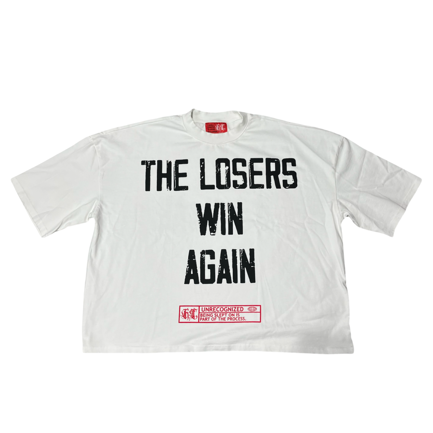 𝕿𝖍𝖊 𝖑𝖔𝖘𝖊𝖗𝖘 Oversized Boxy Tee White