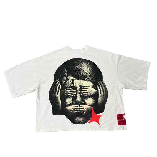 𝕾𝖔𝖒𝖊𝖜𝖍𝖊𝖗𝖊 𝕭𝖊𝖙𝖜𝖊𝖊𝖓 Reversible Tee White