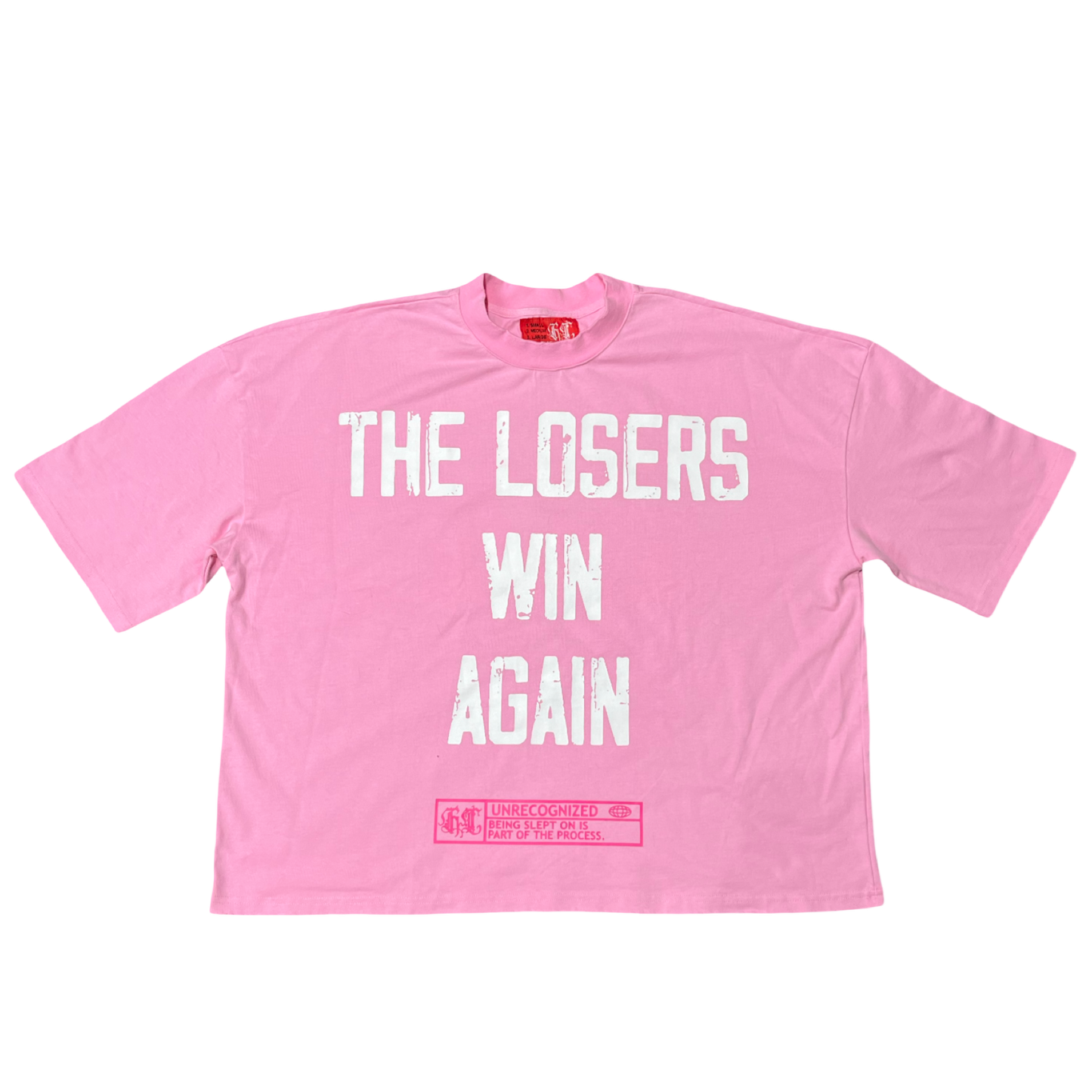 𝕿𝖍𝖊 𝖑𝖔𝖘𝖊𝖗𝖘 Oversized Boxy Tee Pink