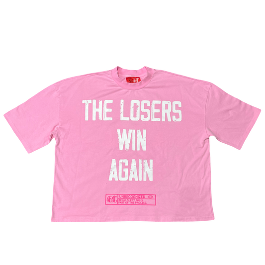 𝕿𝖍𝖊 𝖑𝖔𝖘𝖊𝖗𝖘 Oversized Boxy Tee Pink