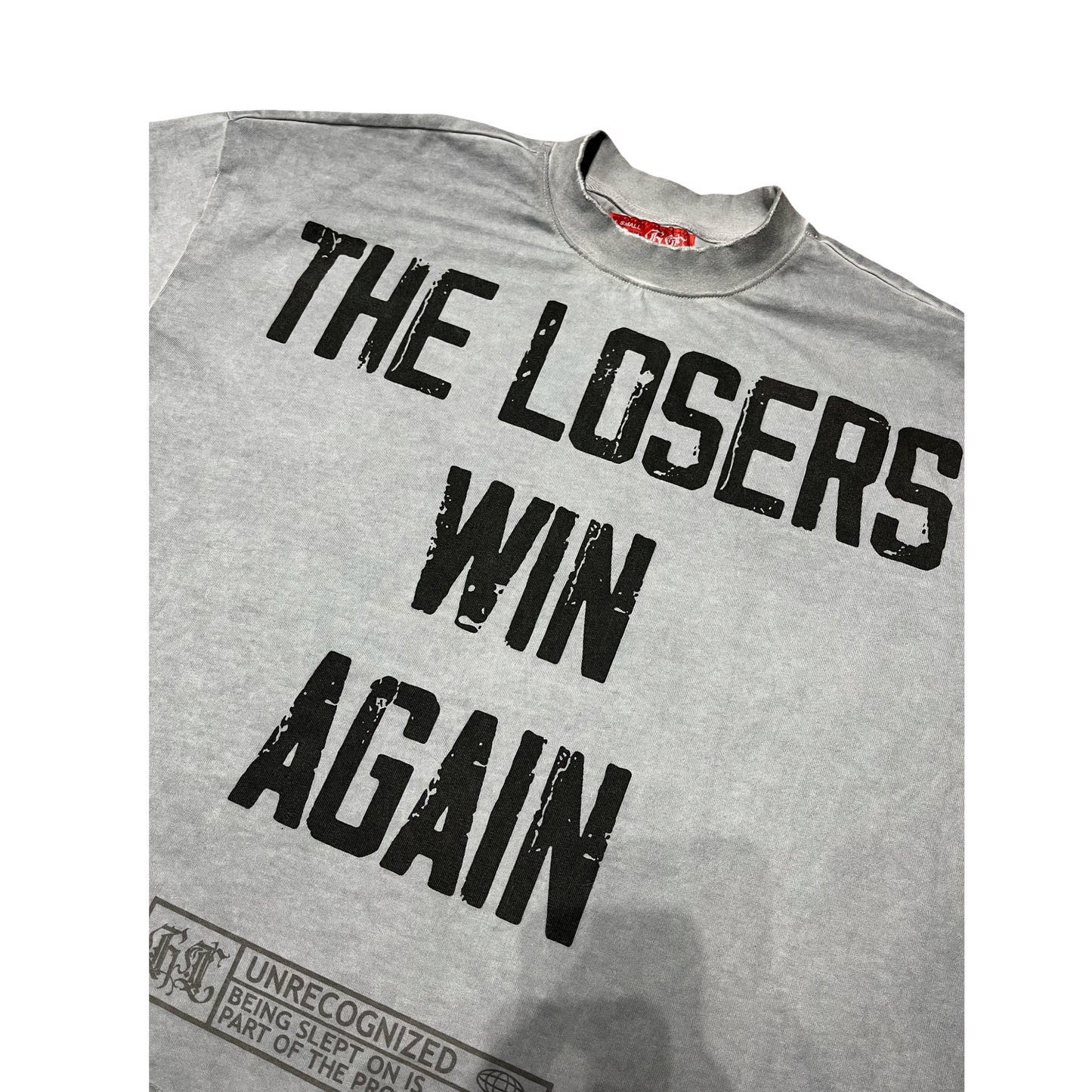 𝕿𝖍𝖊 𝖑𝖔𝖘𝖊𝖗𝖘 Oversized Boxy Tee Grey