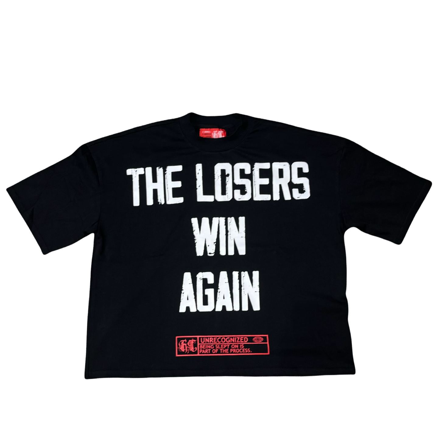 𝕿𝖍𝖊 𝖑𝖔𝖘𝖊𝖗𝖘 Oversized Boxy Tee Black